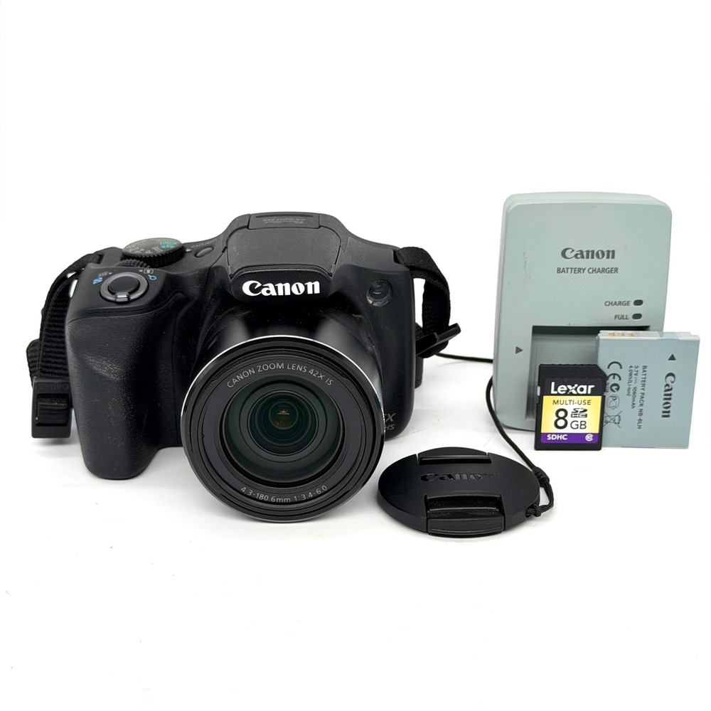 Canon PowerShot SX520 HS 16.0MP Digital Camera 42x Optical Zoom Black Bundle